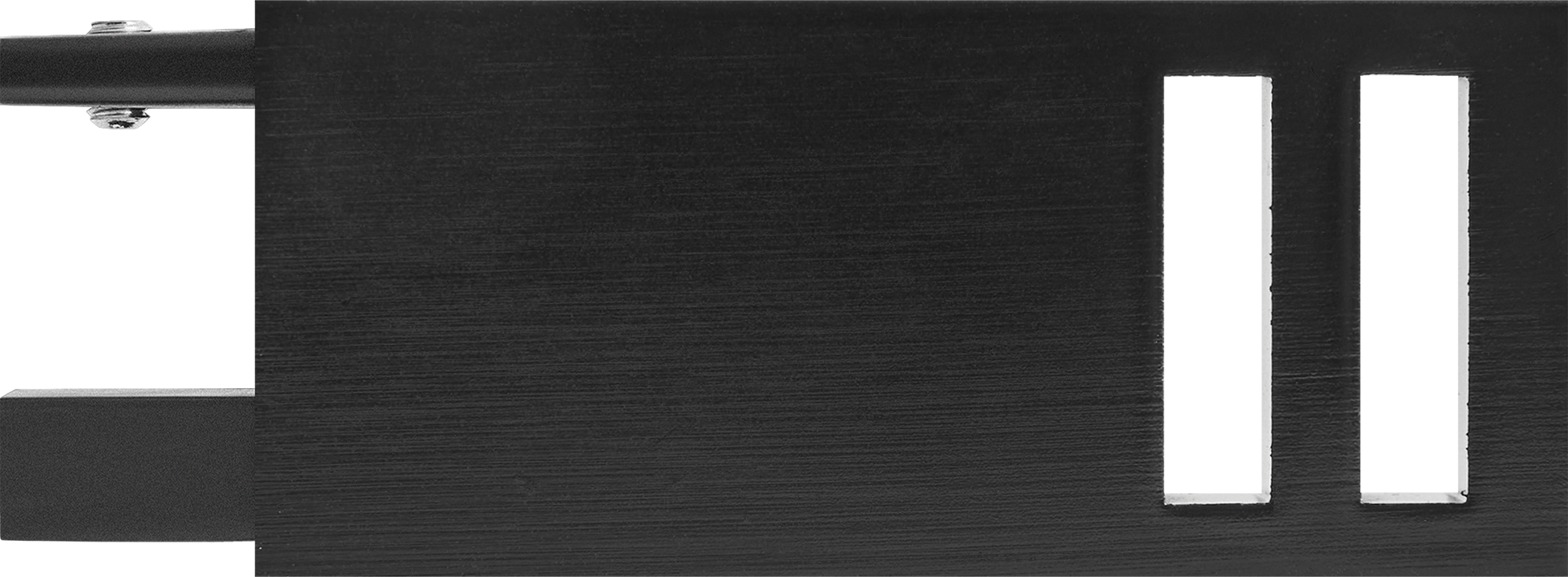 Наконечник Квадро металлический черный 4 см 2 шт. INSPIRE 86198716 STLM-0066733