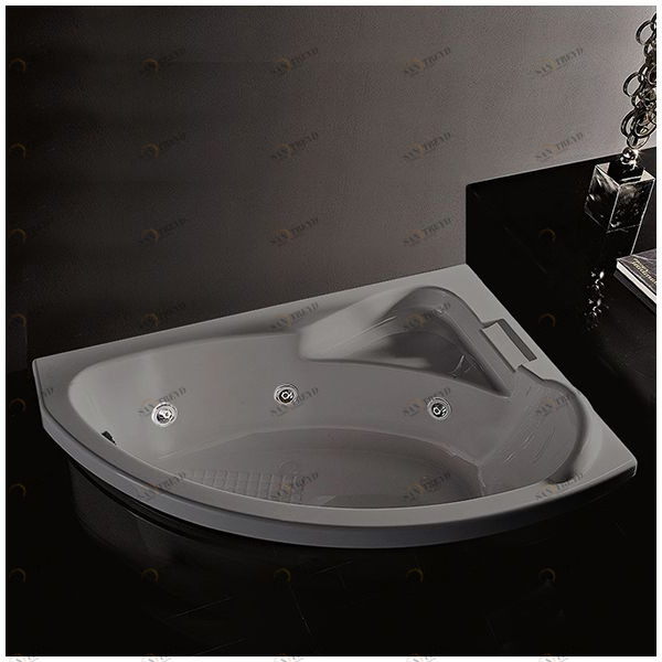 Ванна Gruppo tressee Syria V6557-DX-SE серая с гидромассажем угловая встроенная правая Gruppo Treesse STDV6557DXSE