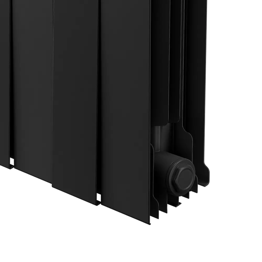 Радиатор секционный Royal Thermo Pianoforte 200/100 20 секций боковое подключение биметалл черный 86733726 STLM-2047988  - Вид №5