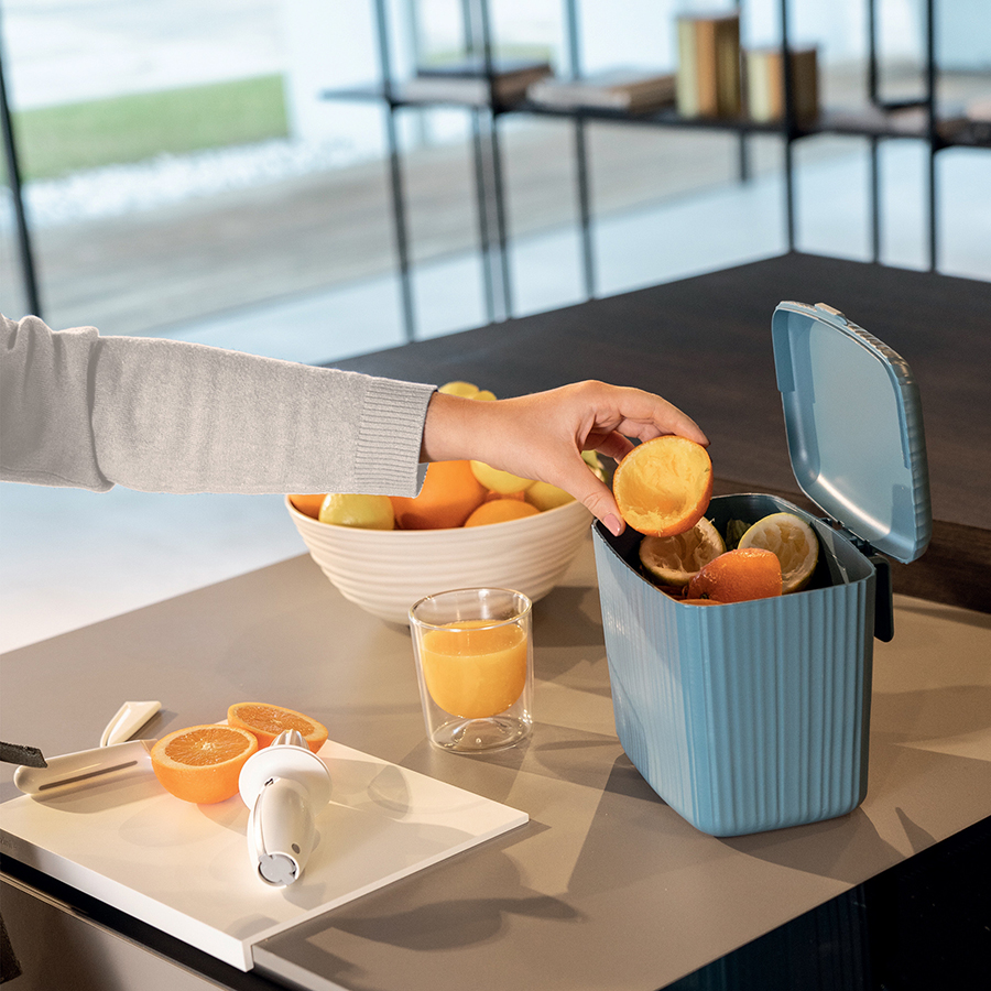 18570033 Контейнер для пищевых отходов bio wasty, серый Guzzini  - Вид №3