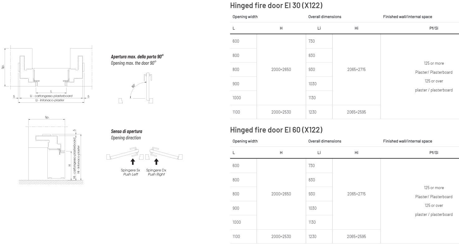 Противопожарные распашные двери Scrigno TAGLIAFUOCO BATTENTE ARCH-00055584 - Вид №2
