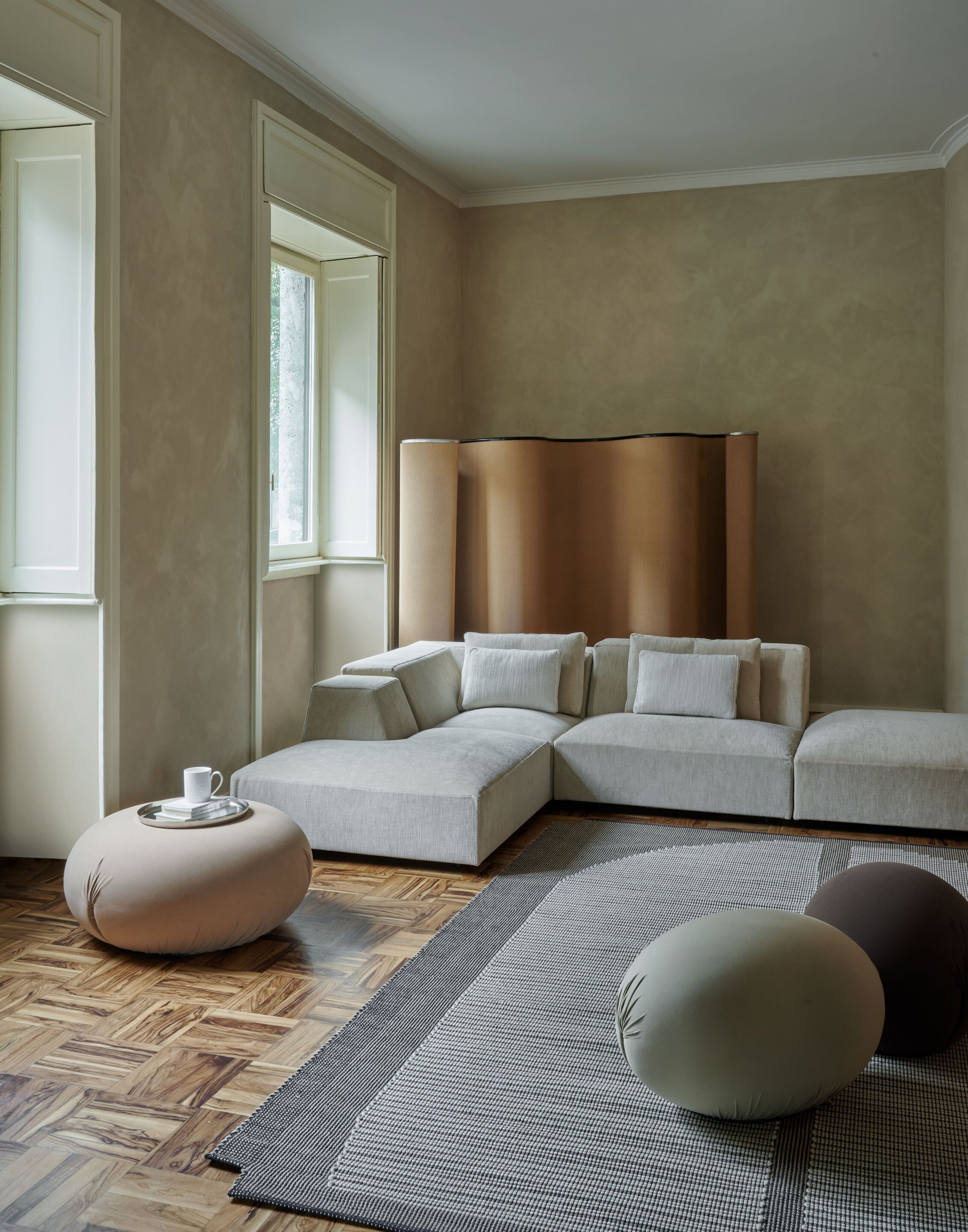 Овальный пуф из ткани BALERI ITALIA Tato ARCH-00014913 - Вид №14