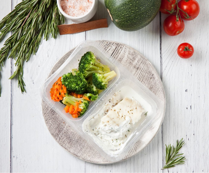 6894 Треска на гриле с брокколи и морковью Вкусляндия  - Вид №2