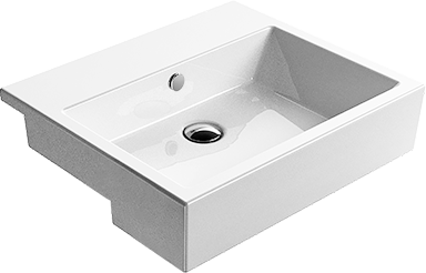 8934111 Подвесная раковина настенная овальная GSI ceramica Kube белая - Вид №3