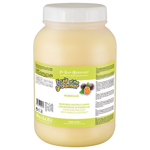ПР0034249 Маска Fruit of the Groomer Маракуйя восстанавливающая для длинной шерсти с протеинами 3л Iv San Bernard 
