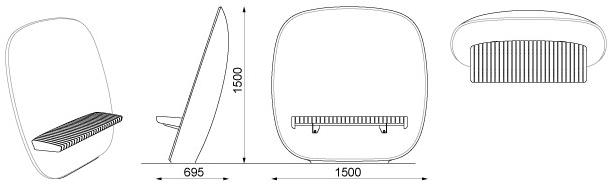 mmcité1 Сиденье для улицы  Sat110  - Вид №10