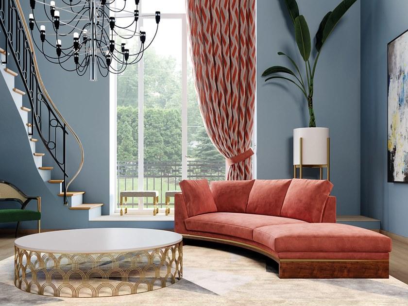 Jetclass Изогнутый диван из ткани Da vinci Jvc313 - Вид №1