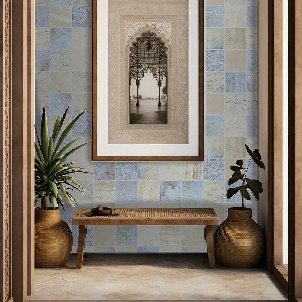 Листовая панель ПВХ Смальта Атлантида серый 960x485x2 мм 0.465 м² 89454266 STLM-2129492 Santreyd  - Вид №4