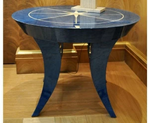 Arnaboldi Interiors Низкий круглый деревянный журнальный столик