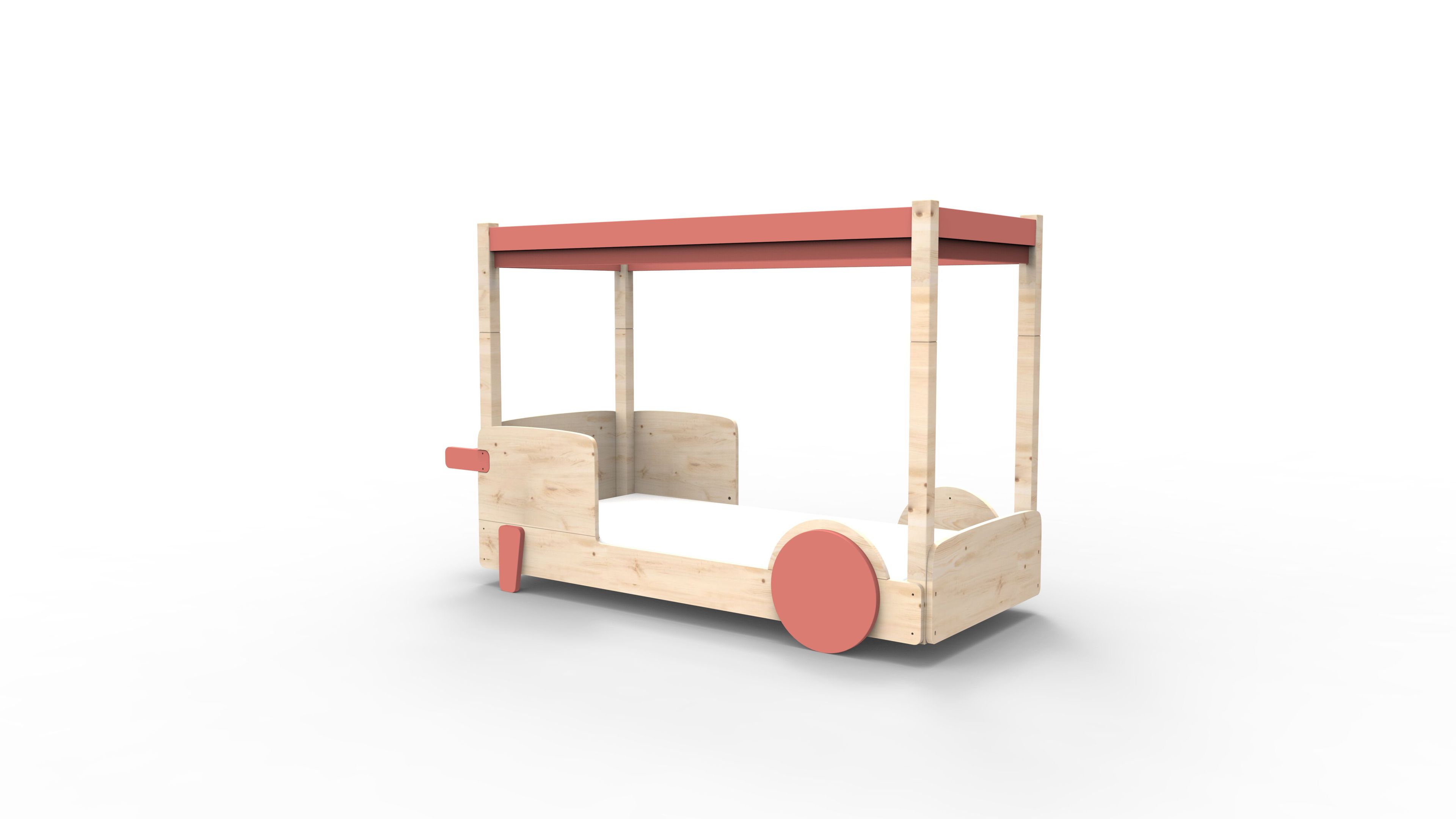 Деревянная односпальная кровать с балдахином Mathy by Bols ARCH-00085571 - Вид №36