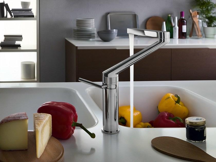 Nobili Rubinetterie Смеситель для кухни хромированный с поворотным изливом Zoom Zm00113/1cr - Вид №3