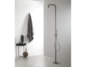 Напольная душевая колонка из нержавеющей стали с ручным душем