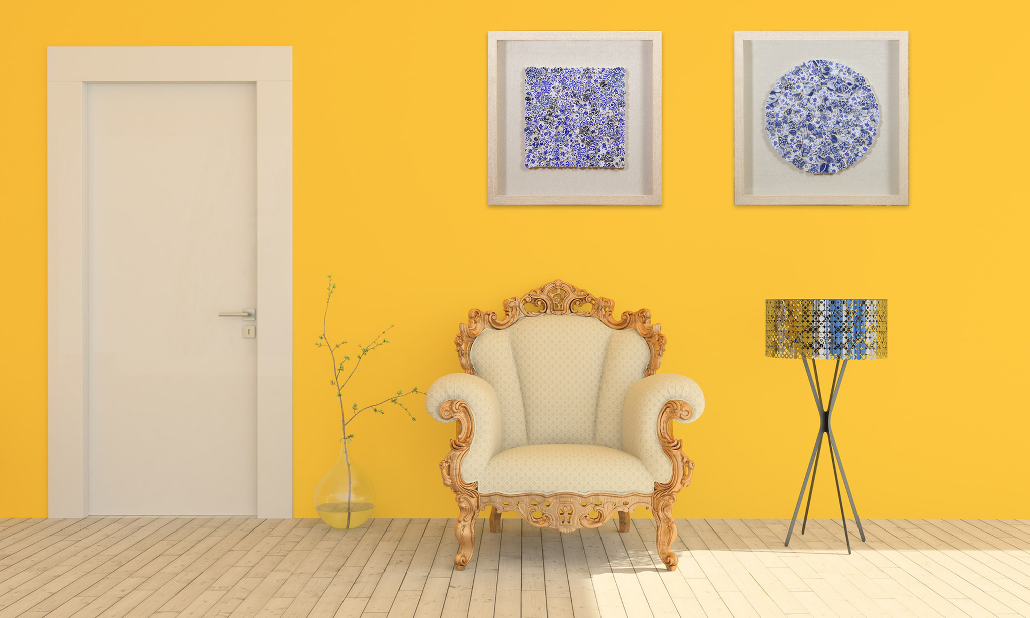 30153B Панно "В стиле гжель 2" LAB.Space  - Вид №2