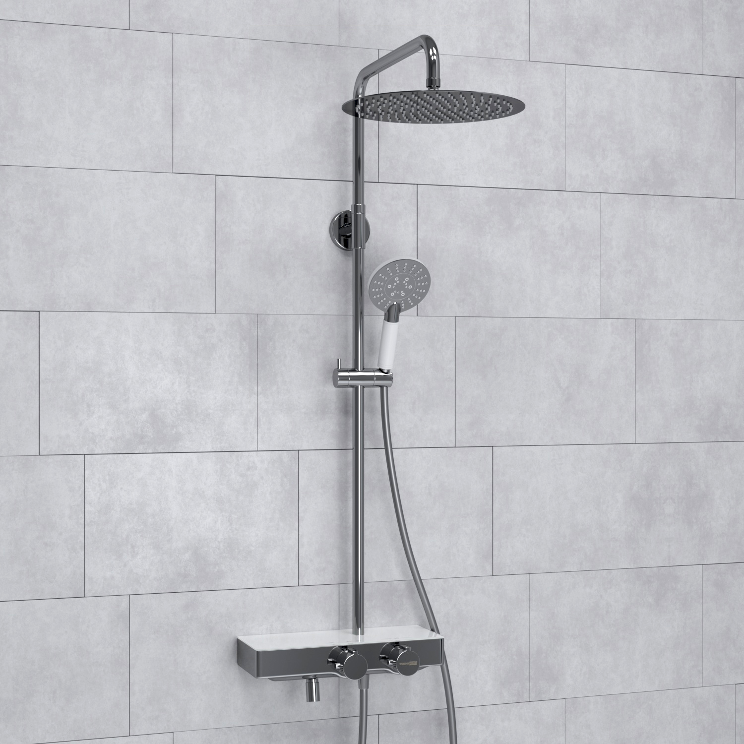 A113.116.058.CH Thermo Душевой комплект с термостатическим смесителем WasserKRAFT 