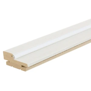 Дверная коробка телескопическая Фортуна/Дюплекс 2100х79х28 мм ПВХ цвет беленый дуб (комплект 2.5 шт.)