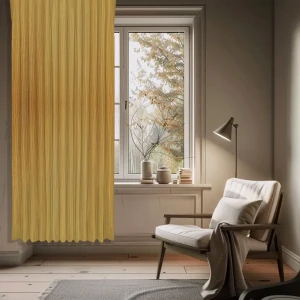 WITERRA Штора на ленте с золотистыми полосами 200x280 см 89427493