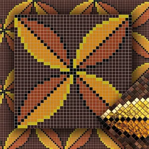МОЗАИКА ИЗ СТЕКЛА MZ-02 BROWN ALMA ПАННО 15