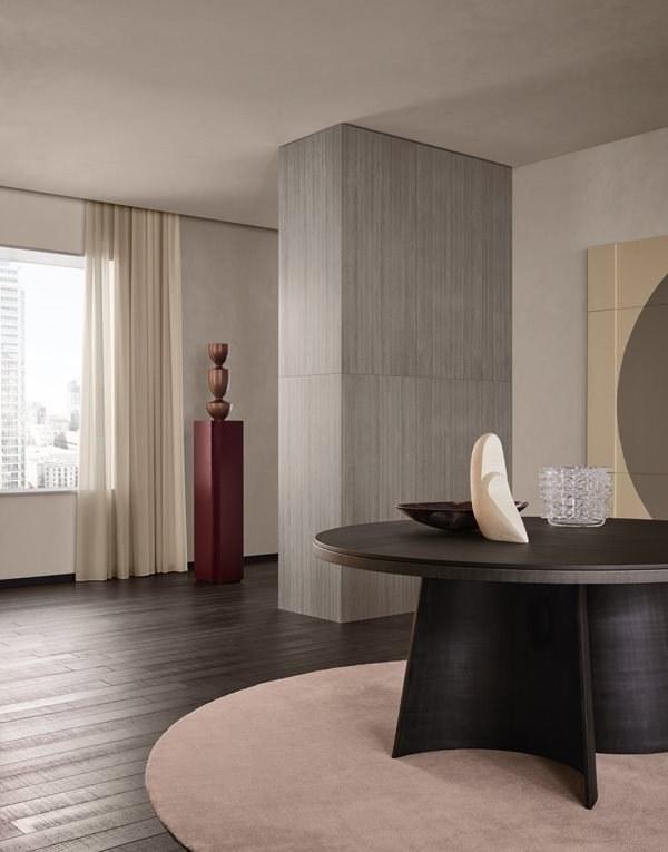 Poliform Круглый деревянный стол sun-id-1386724 - Вид №1