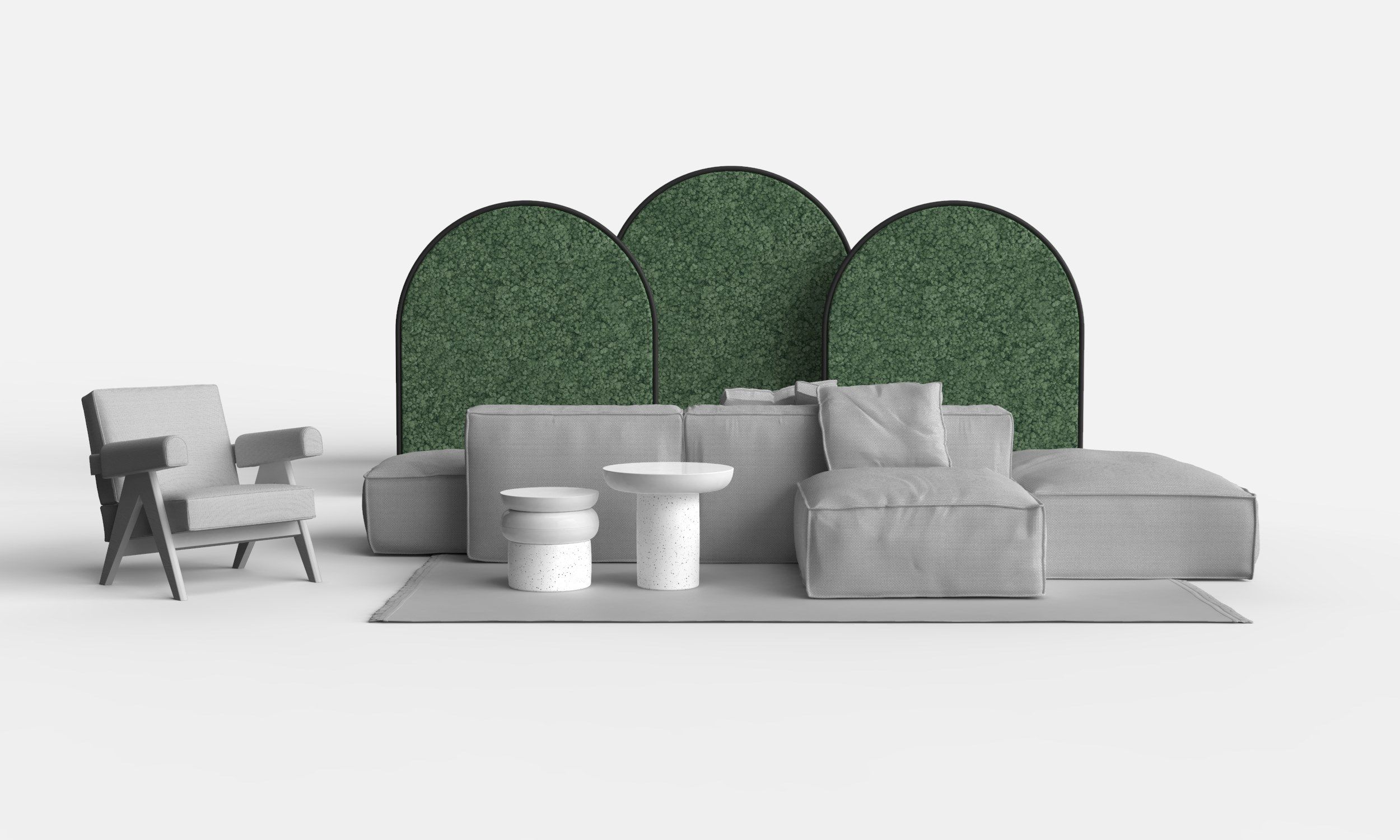 Звукопоглощающая офисная перегородка GREENMOOD G-Line ARCH-00090467 - Вид №12