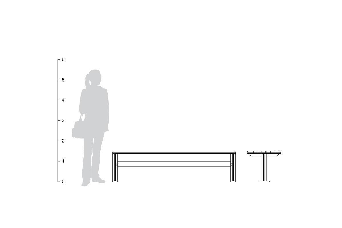 FSRT38 Скамейка рыцаря  Forms-surfaces  - Вид №27