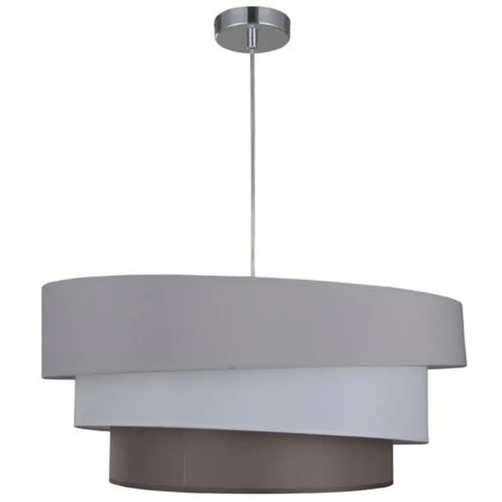 Подвес Inspire Triple 3xE27x60 Вт, 30 см, металл/ткань STLM-2106196