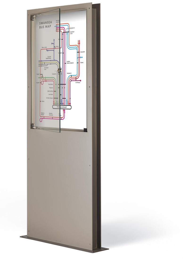 City Design Самонесущий двухсторонний стальной тотем sun-id-1505921 - Вид №3