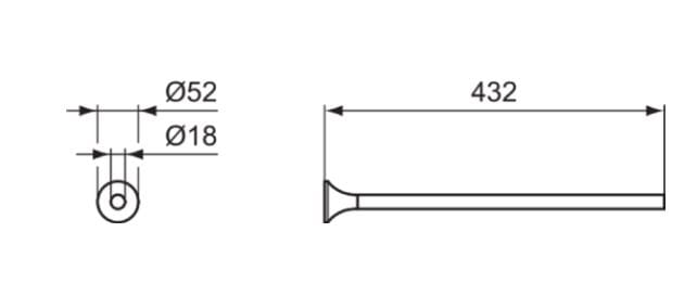 Металлический держатель для полотенец Ideal Standard La Dolce Vita ARCH-00142681 - Вид №7