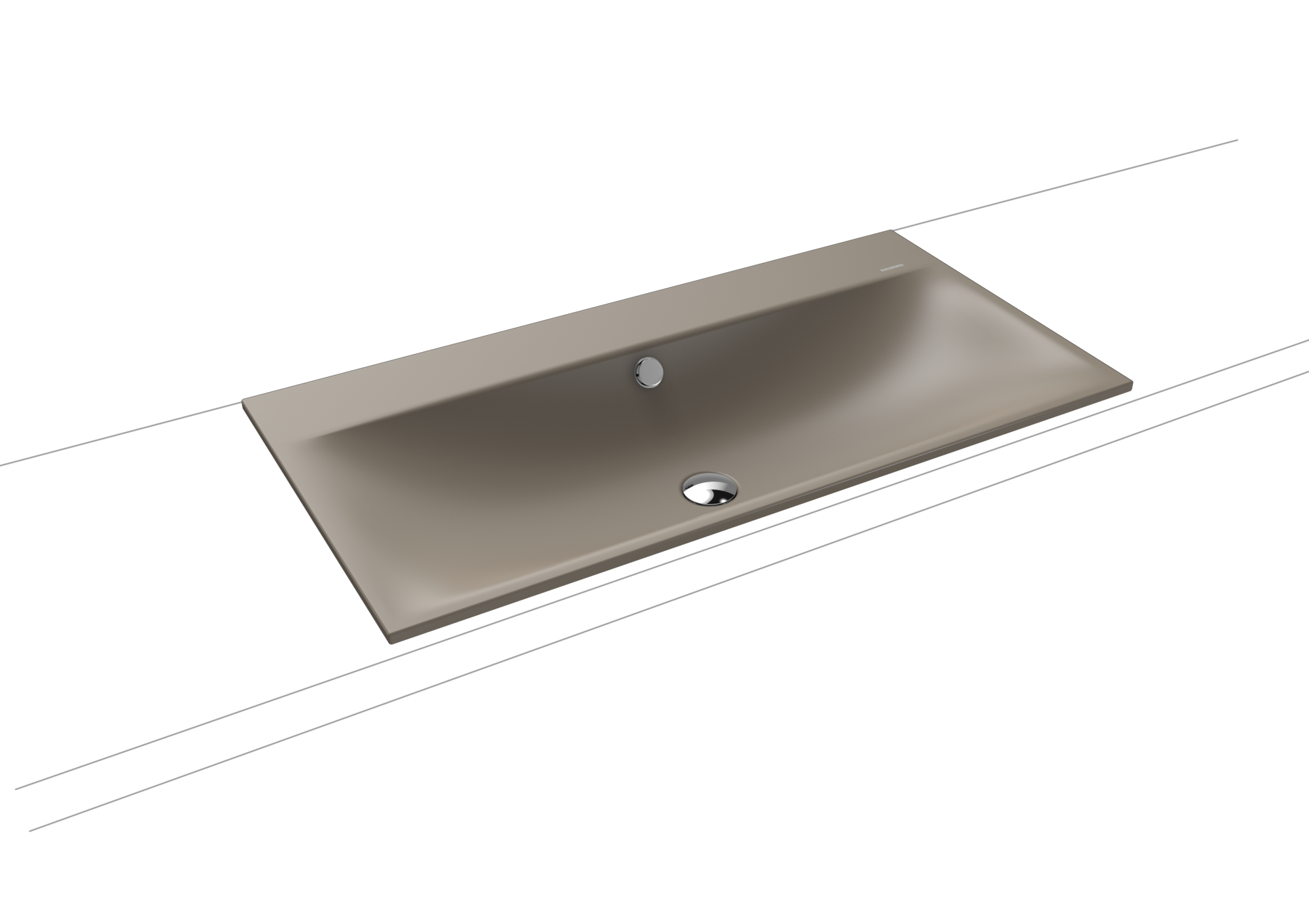 Умывальник KALDEWEI Сталь эмалированная 3038 448 теплый серый 60 30383319448