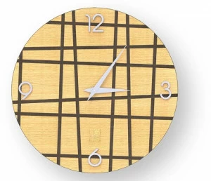 LIGNIS® Настенные часы из инкрустированного дерева Dolcevita lines 10.032 / 10.110