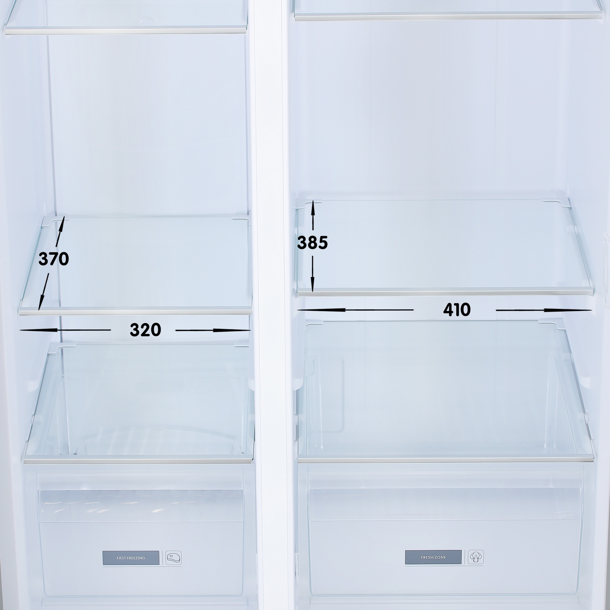 5400703 Холодильник Side by Side   DEXP SBS4-59AKA серебристый STDN-0126057 - Вид №8