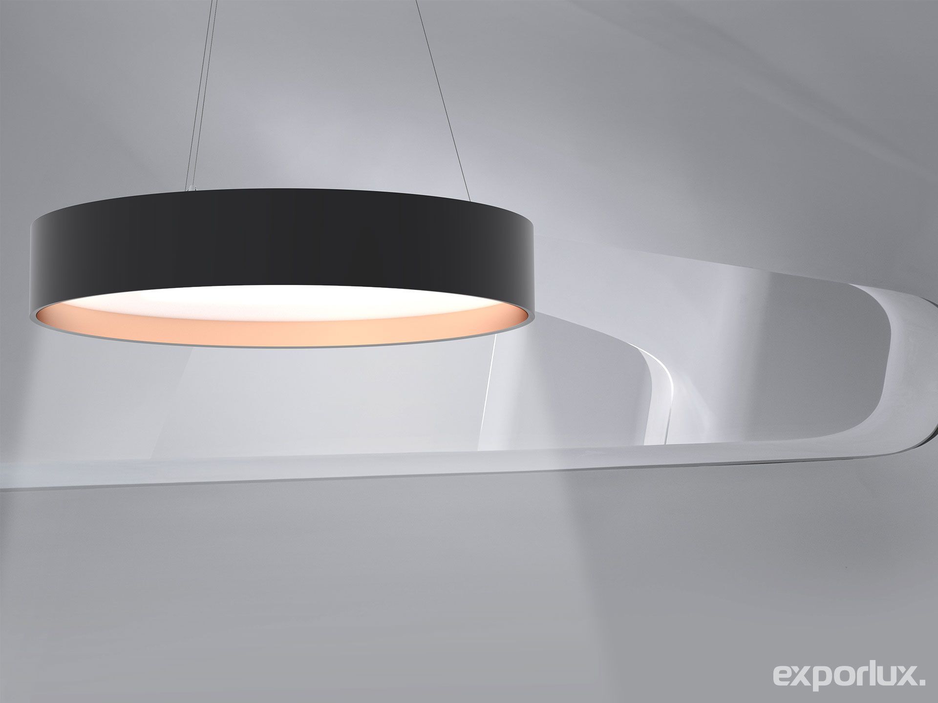 Алюминиевый светодиодный подвесной светильник Exporlux CIRCLE TE SU ARCH-00080035 - Вид №2