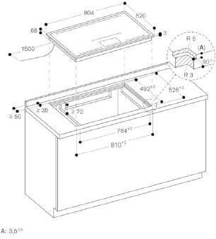 Gaggenau Индукционная варочная панель с верхним сливом Serie 400 Cx482110 - Вид №1