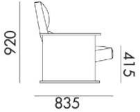 Grado Design 3-х местный тканевый диван  Mem-sf-3s  - Вид №7