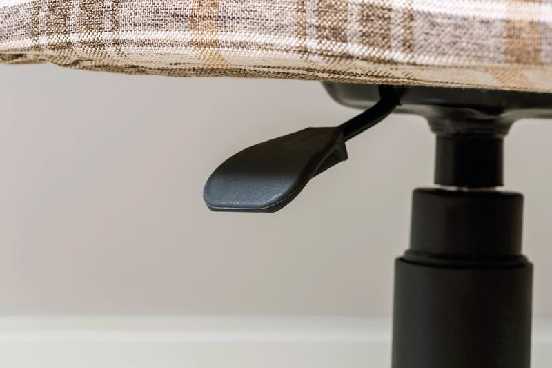 Рабочее креcло на колесах бежевое в клетку Plaid CILEK ROYAL 00-3832271 Бежевый Santreyd - Вид №2