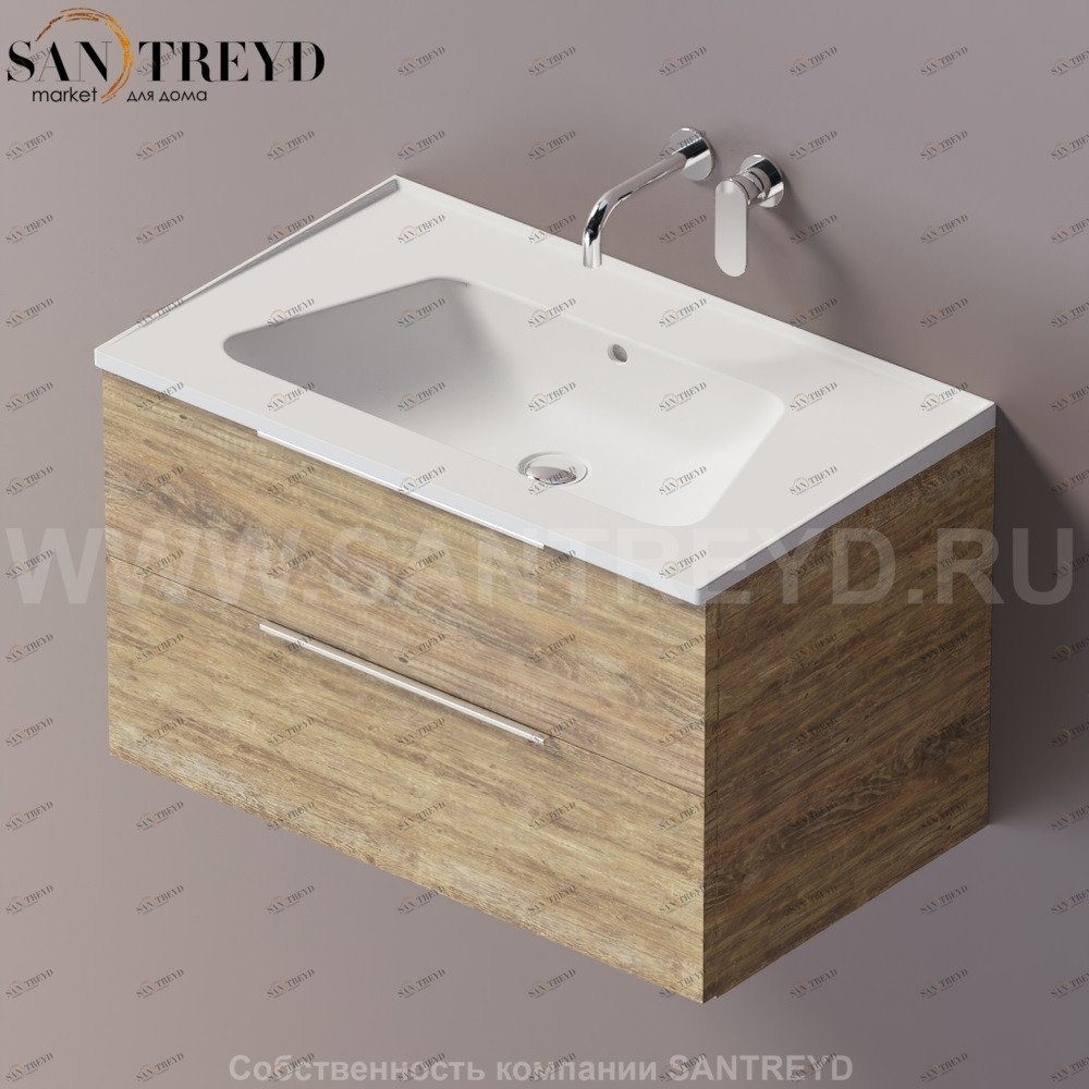 Flaminia BLOOM Тумба под раковину 85 см с 2 ящиками BBX815.WQ Ceramica Flaminia
