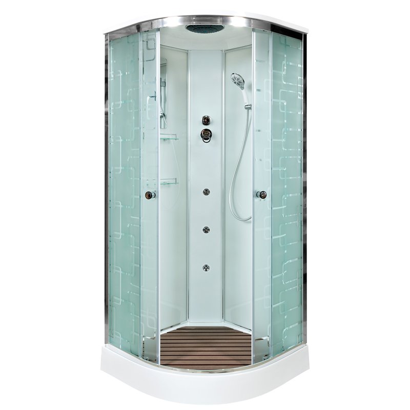 ЕМ4511 R с электрикой (эл.) Душевая кабина DETO Серия EM ЕМ1510 с гидромассажем (гм.)