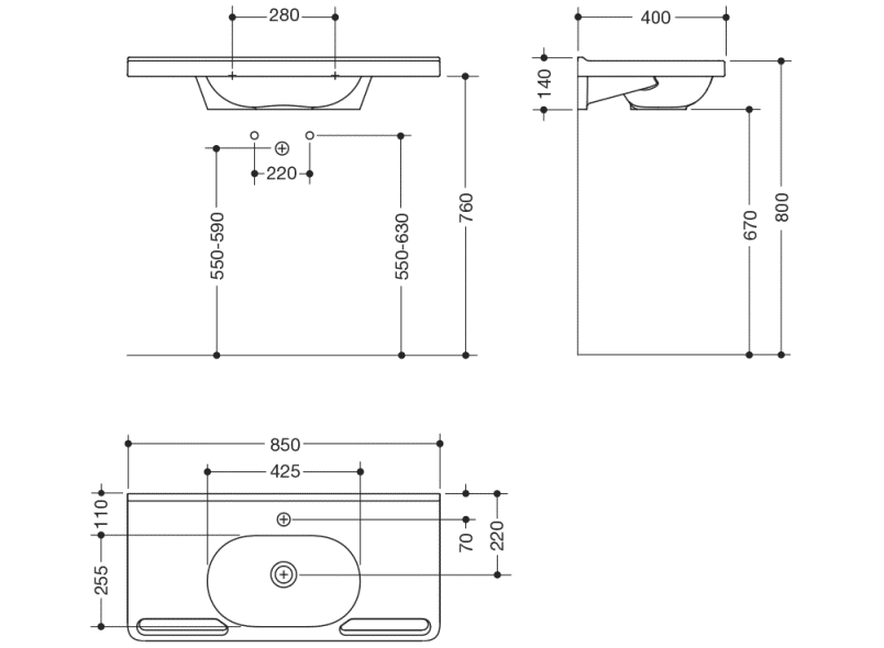950.11.251 суета сует HEWI Waschtische  - Вид №7