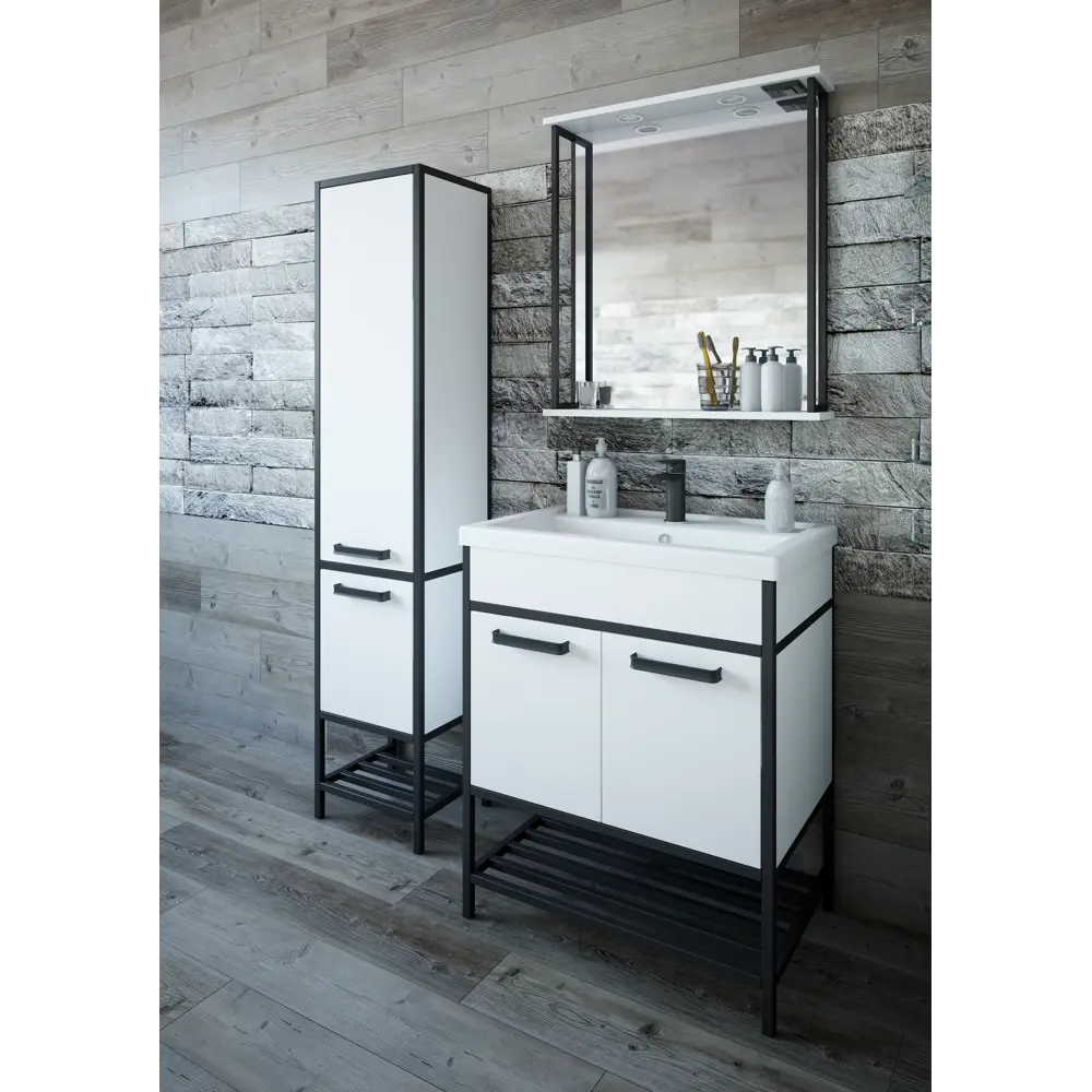 Пенал «Борн» 166.5 см цвет белый 82629681 STLM-2045997 Santreyd  - Вид №3