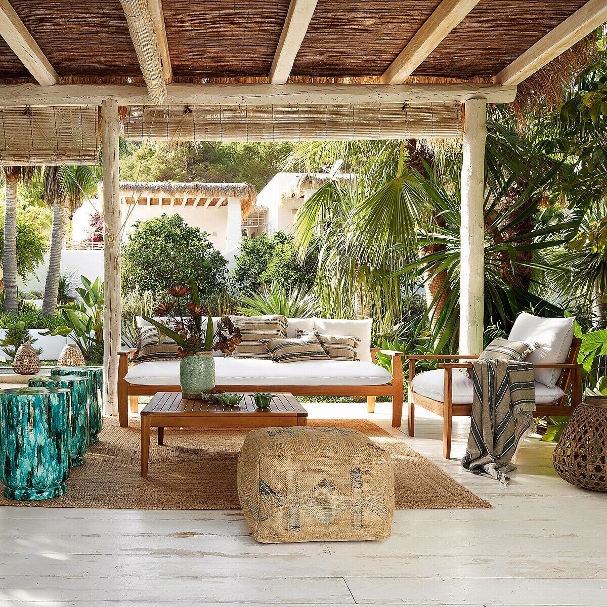 Pouf in juta AMPM CLEMY ARCH-00057046 - Вид №2