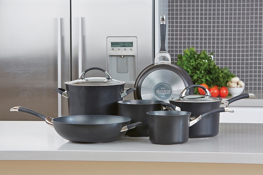 Набор из 7 кастрюль и сковородок Symmetry чёрный Circulon R87376 - Вид №1