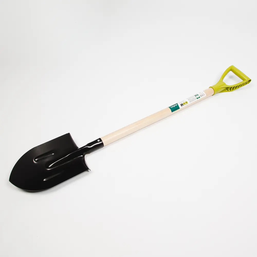 Лопата штыковая BEGINIA 120 см со стальным полотном и деревянным черенком 89436266 STLM-1581225 - Вид №3