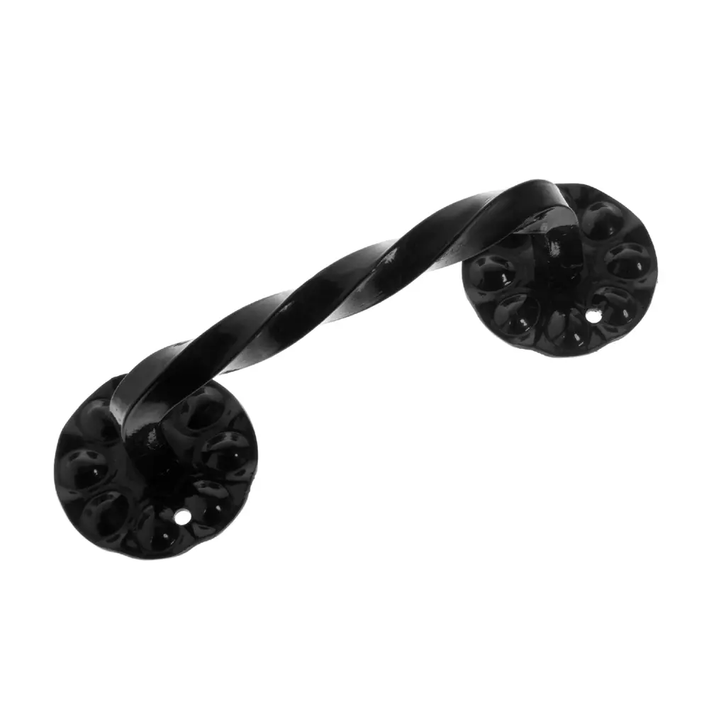 Дверная ручка-скоба Santreyd Витая в классическом черном исполнении 15291023 STLM-0005660 - Вид №1