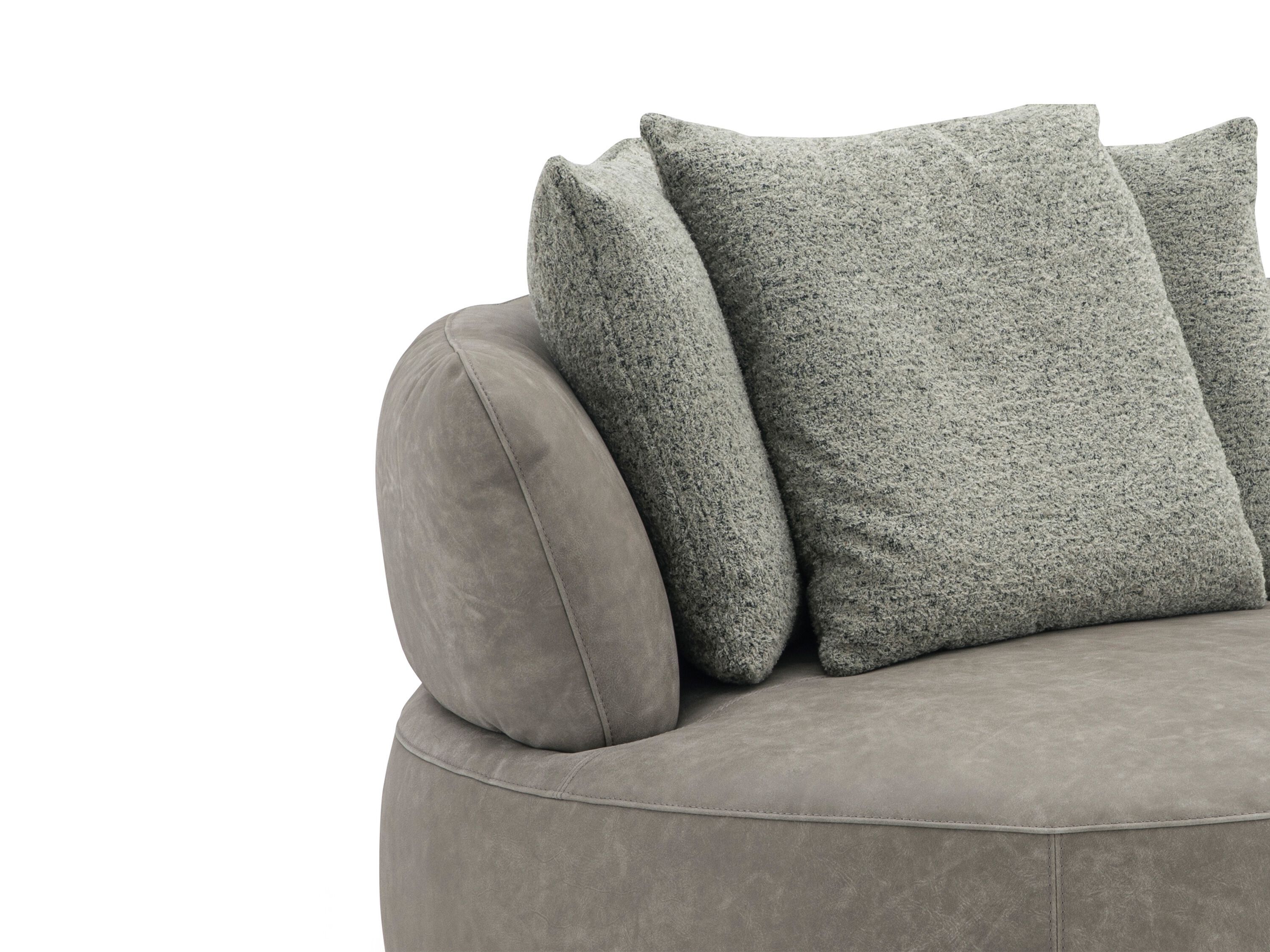 Вращающееся кресло из кожи и ткани CAMPO DE' FIORI LOVE ARCH-00114540 - Вид №7