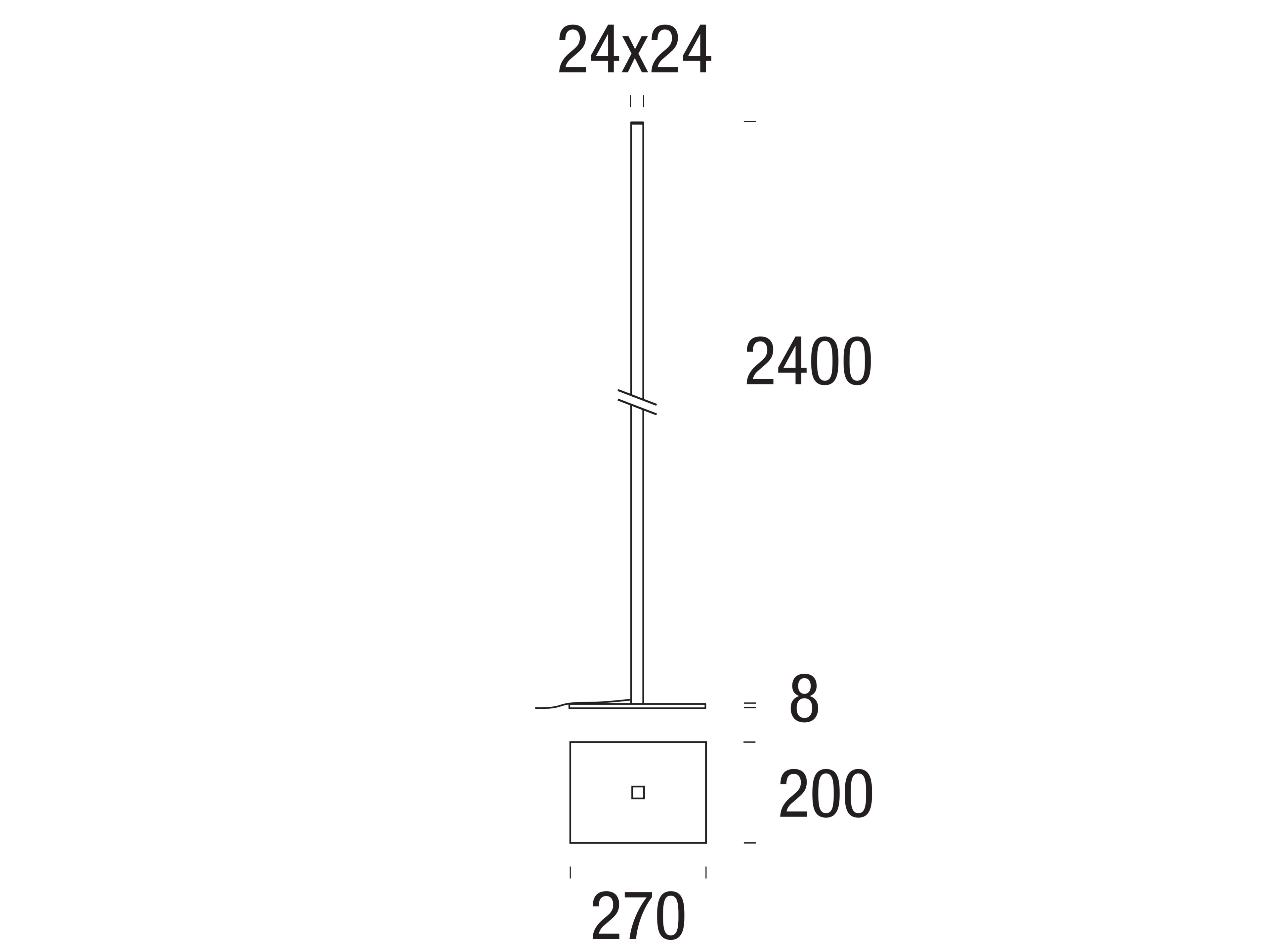 Алюминиевый светодиодный торшер PAN Maya Micro ARCH-00083911 - Вид №5