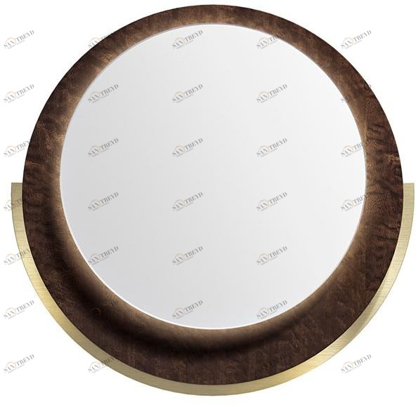 Capital Collection Круглое деревянное зеркало в настенной раме sun-id-1516383