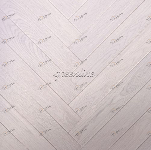 Паркет Ёлка GreenLine Монблан Дуб Натур с брашью (Текстурированная) 500х125 мм 1900200038