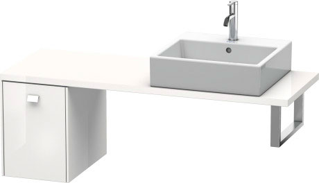 BR512004343 Brioso Шкафчик для компактной консоли Базальт матовый, декор Duravit - Вид №2