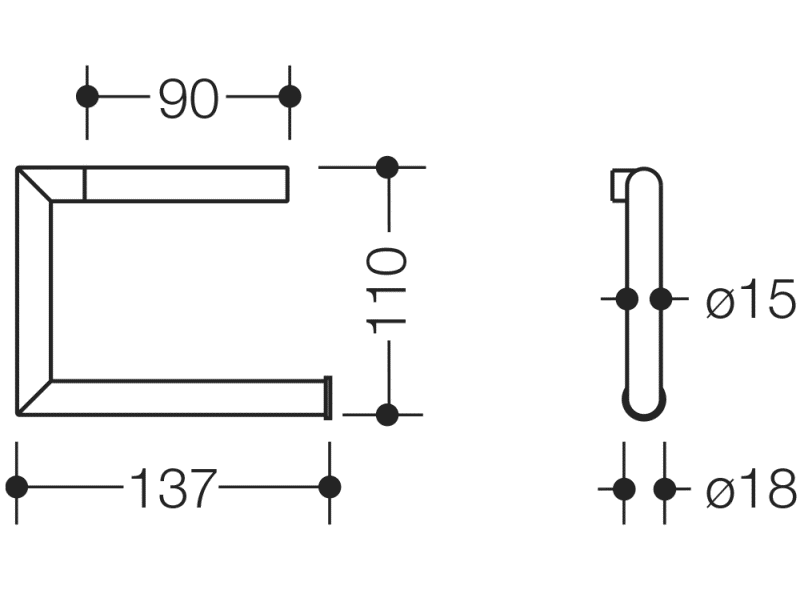 162.21.10060 держатель для туалетной бумаги HEWI WC-Accessoires  - Вид №5