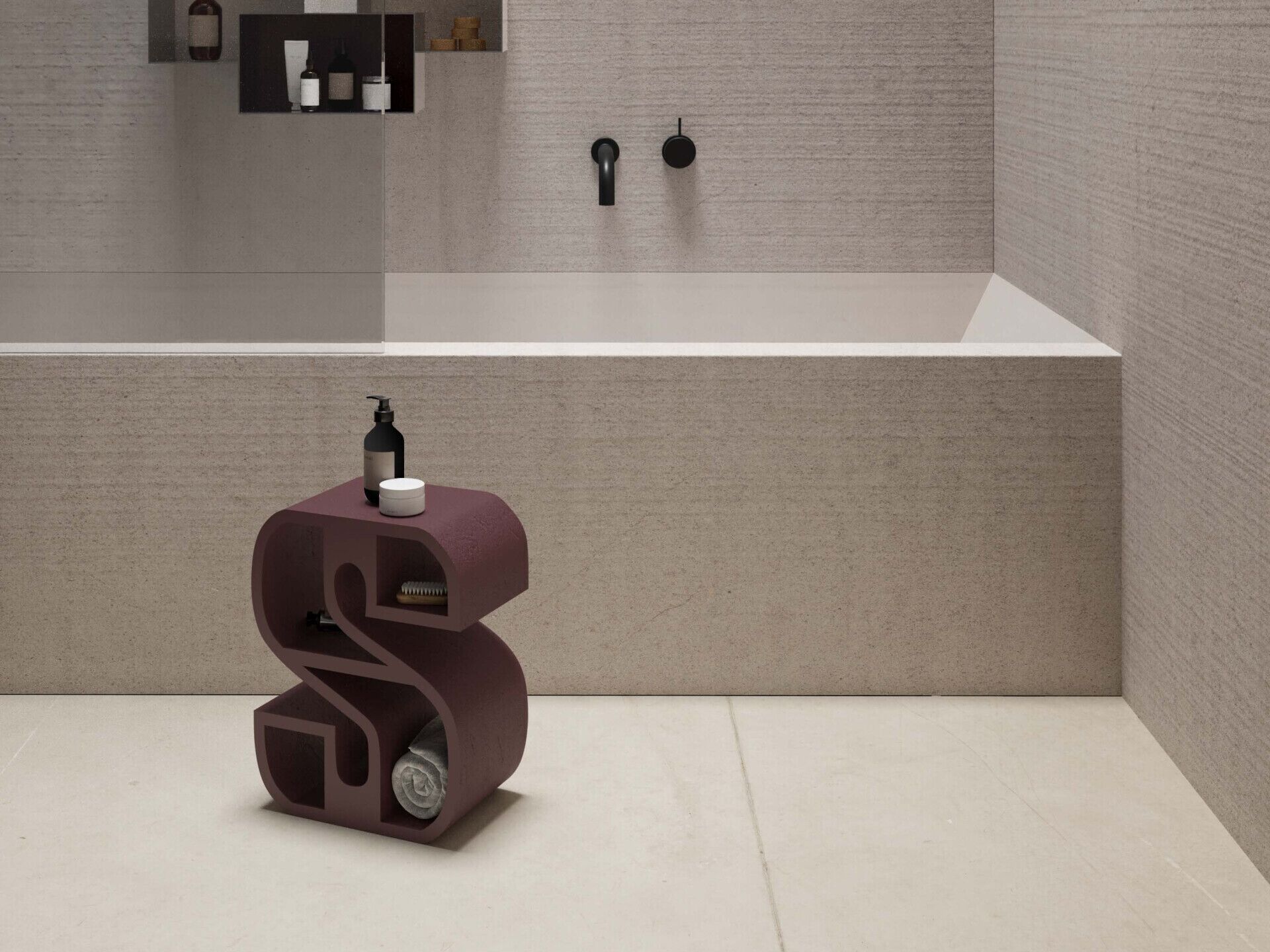 Мебель контейнеры в бетонной конструкции Voltan 555 ARCH-00021949