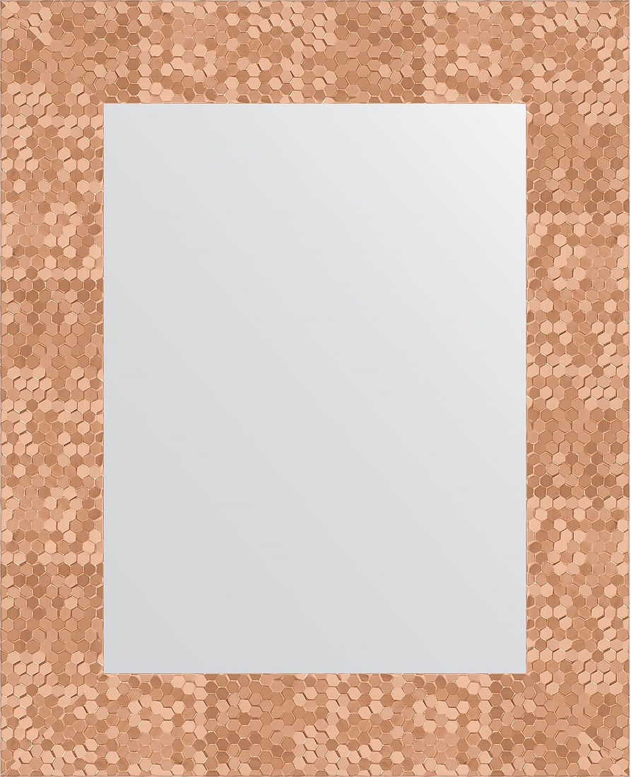 BY 3018 Зеркало в багетной раме - соты медь 70 mm EVOFORM Definite